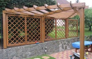 Dřevěná pergola na míru – realizace na míru
